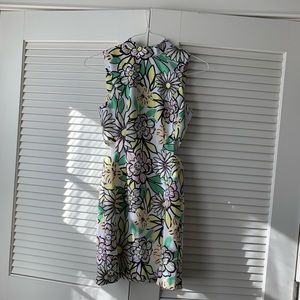 HM floral cut out mini dress